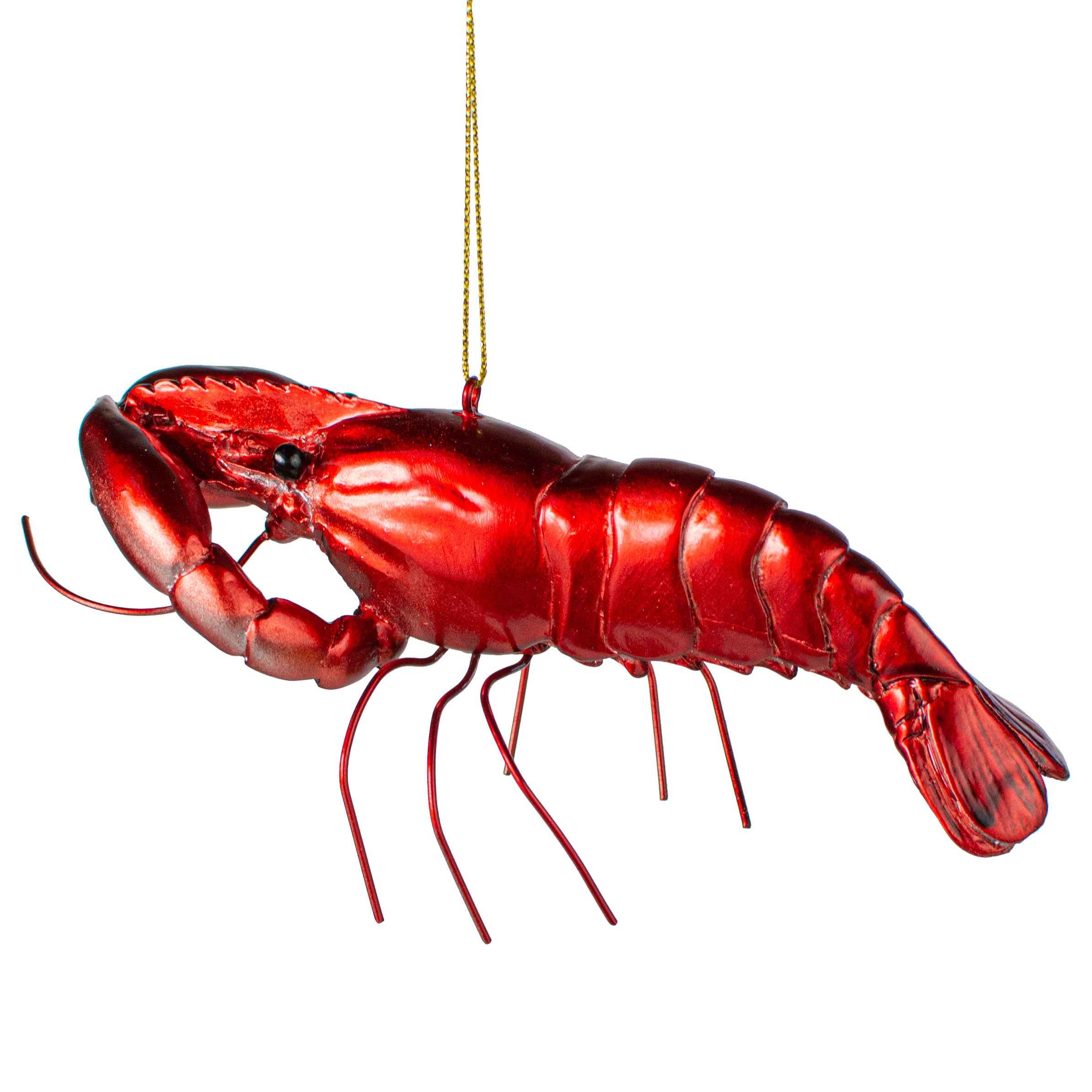 5.5" Crawfish Ornament: Metallic Red Item Number: MS1673