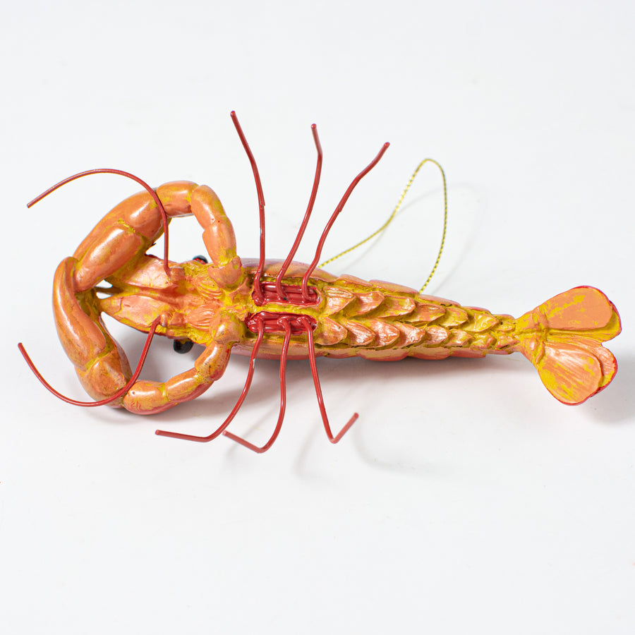 5.5" Crawfish Ornament: Realistic Red detail photo 3