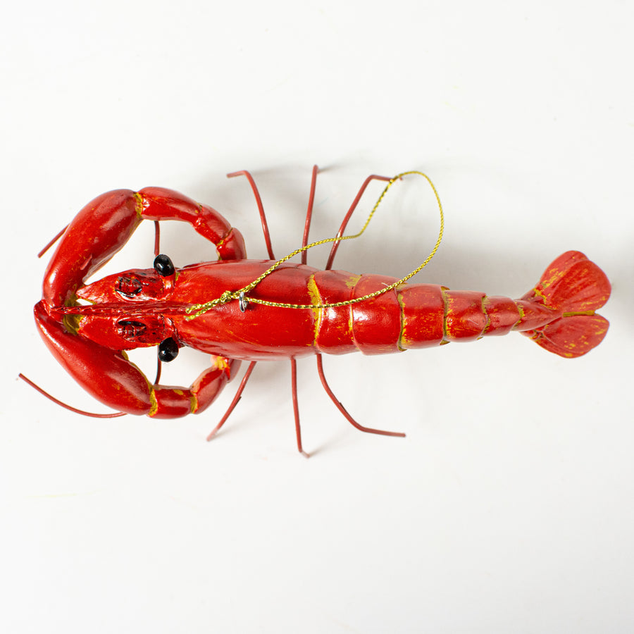 5.5" Crawfish Ornament: Realistic Red detail photo 4