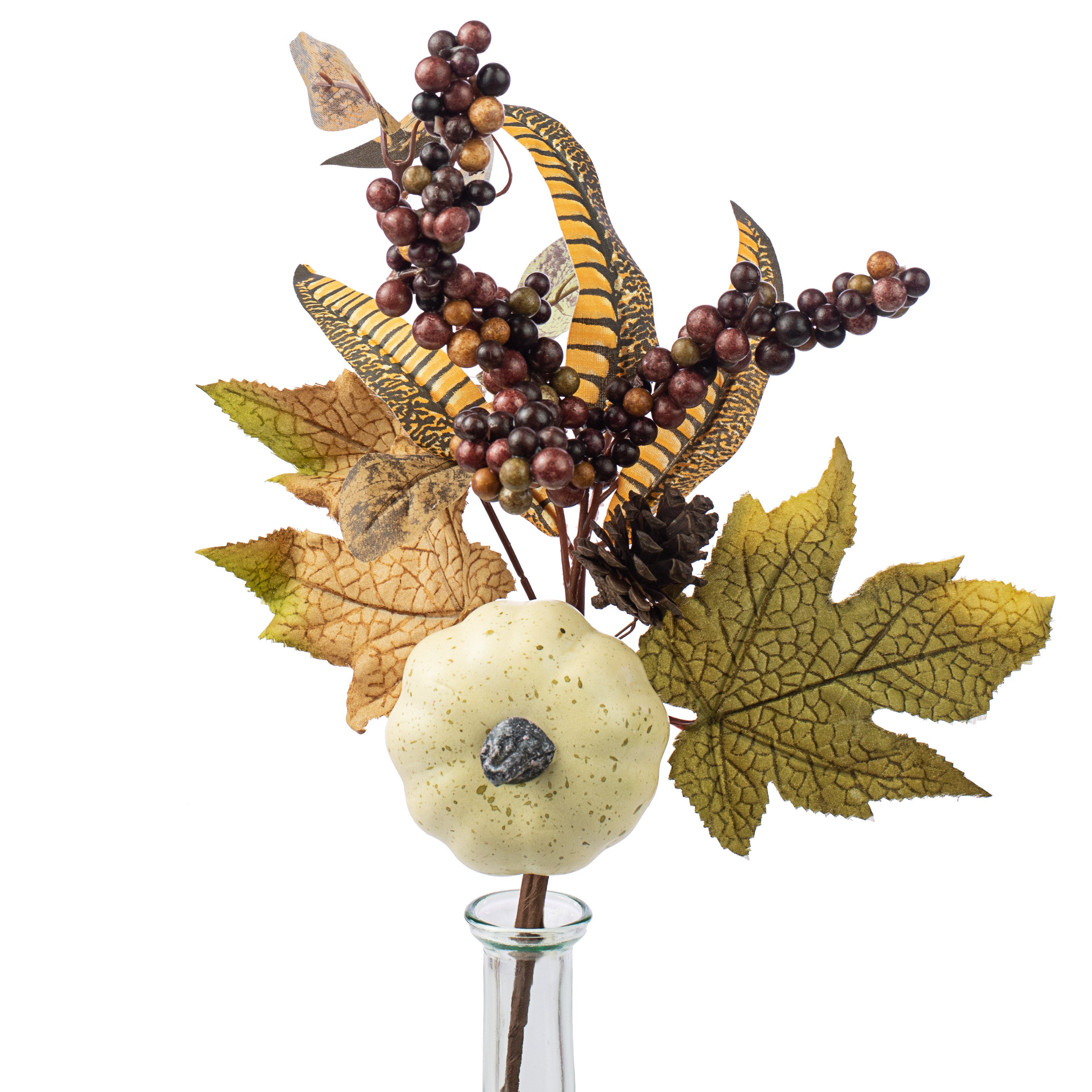 14" Cream Pumpkin Berry Pick Item Number: 2753003CR