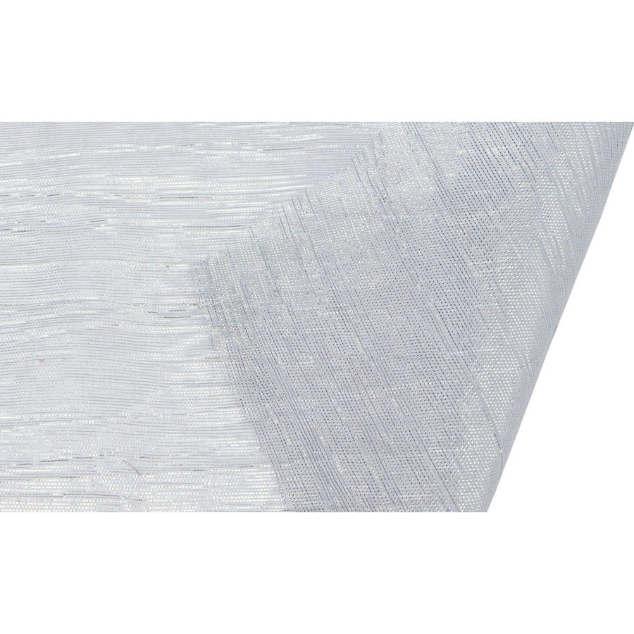17" Crinkle Fabric Roll: Metallic Silver (5 Yards) Lifestyle Photo