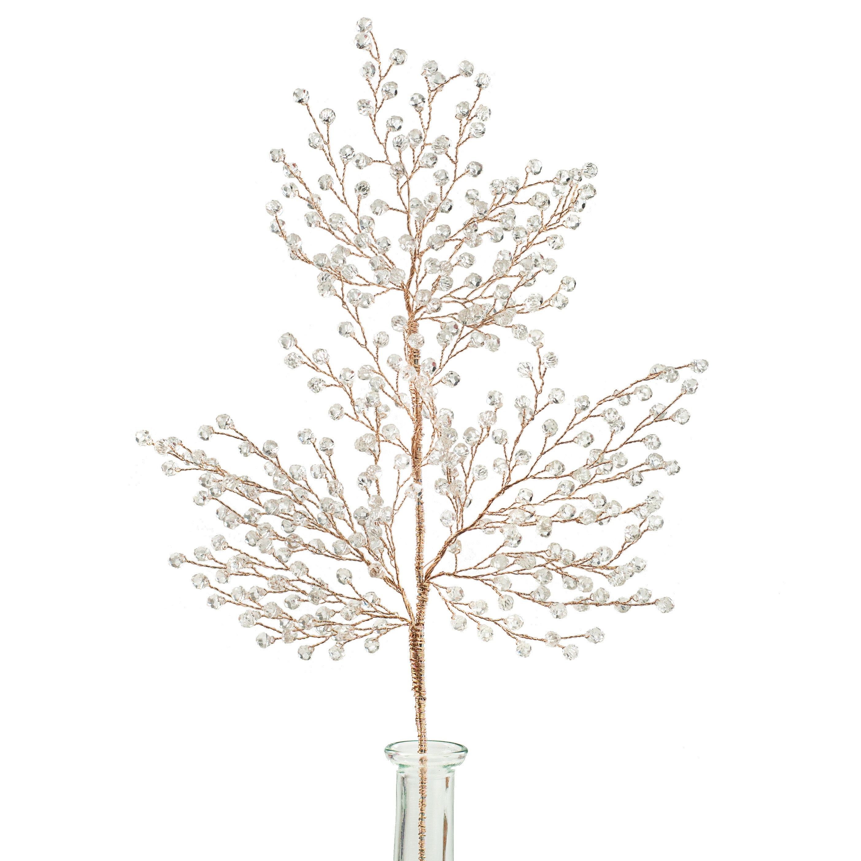 18" Crystal Branch Spray: Rose Gold Item Number: 281000