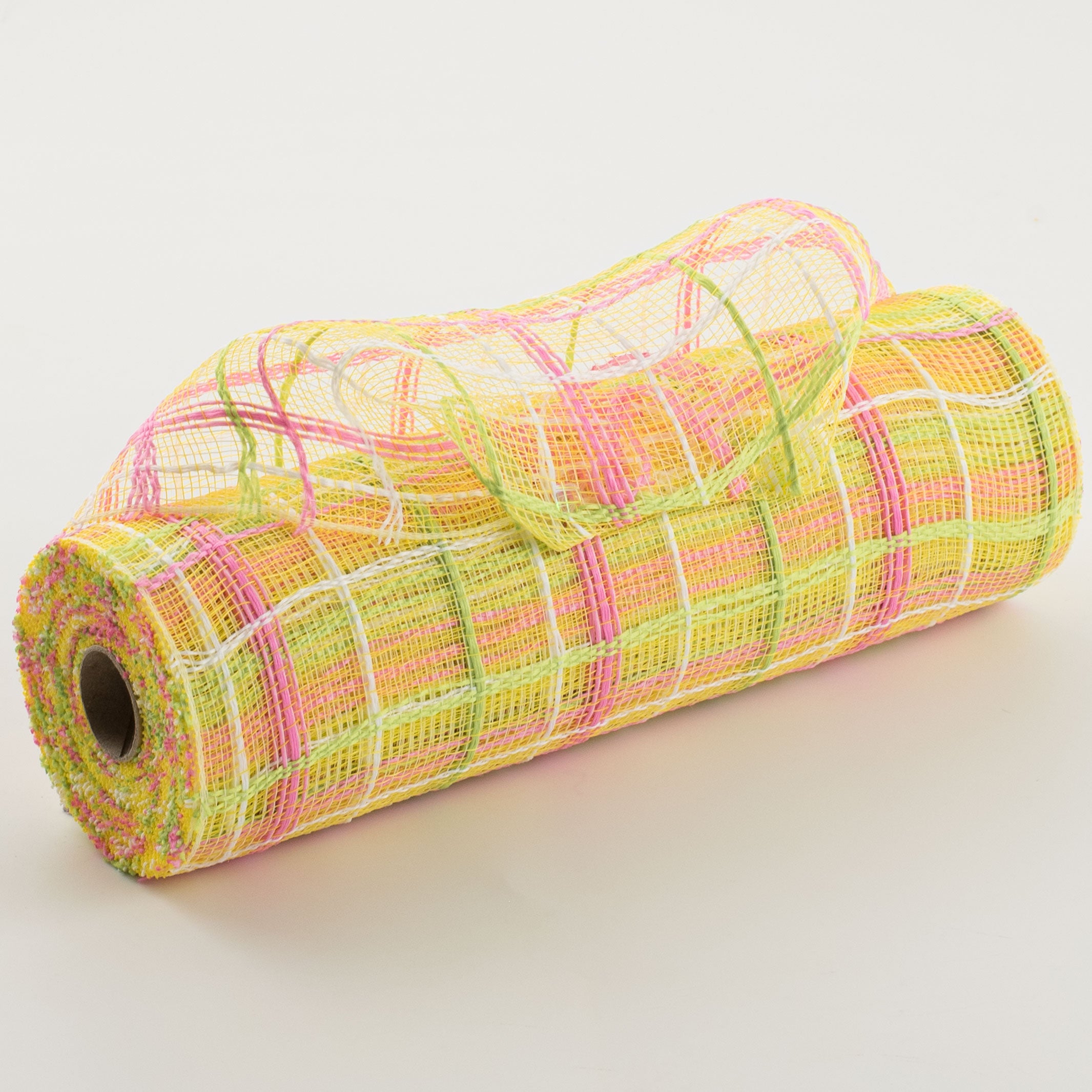 10" Crystal Plaid Mesh: Yellow, Pink, Lime, White Item Number: 4710631776248