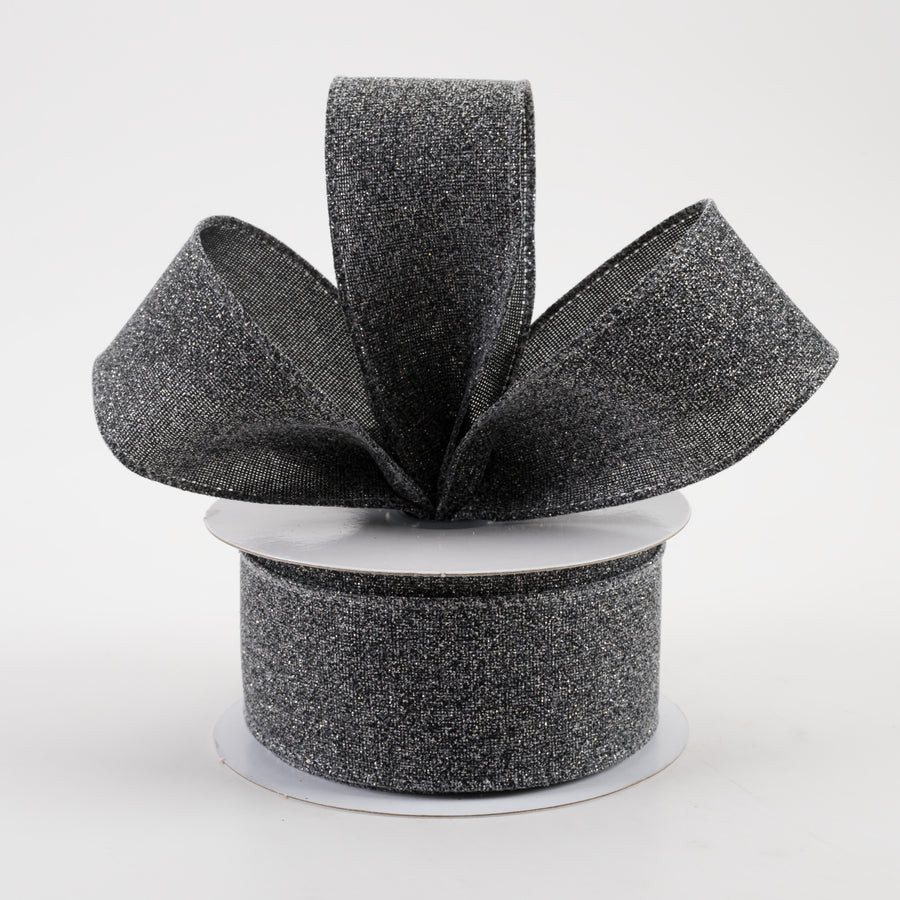 1.5" Crystal Shine Ribbon: Black (10 Yards) Lifestyle Photo
