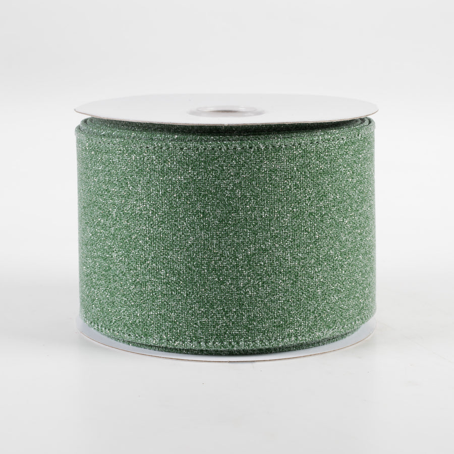 2.5" Crystal Shine Ribbon: Emerald Green (10 Yards)