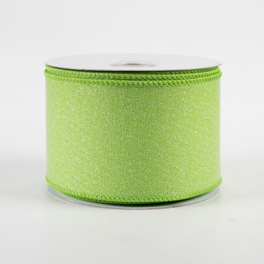 2.5" Crystal Shine Ribbon: Fresh Green (10 Yards)
