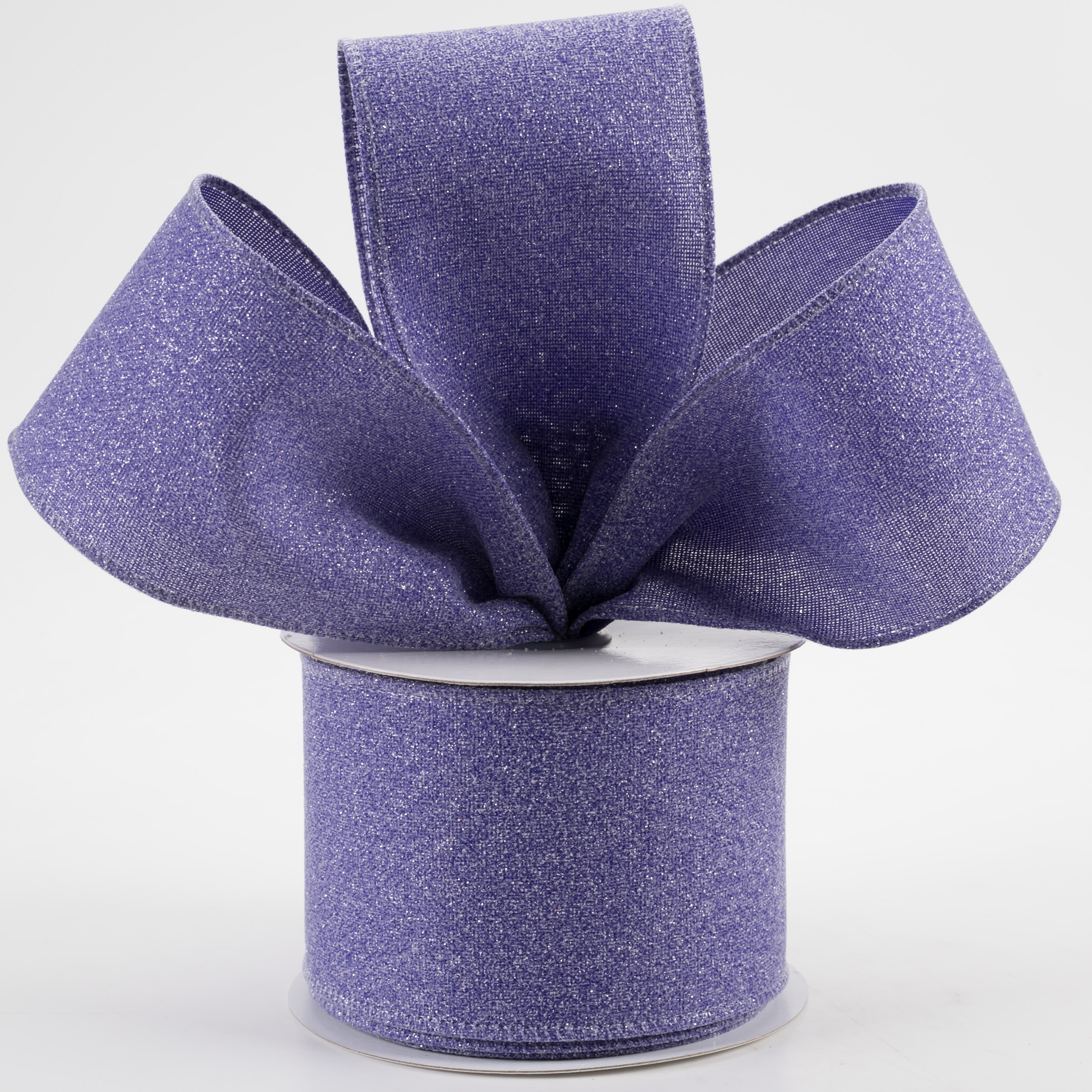 2.5" Crystal Shine Ribbon: Purple (10 Yards) Lifestyle Photo