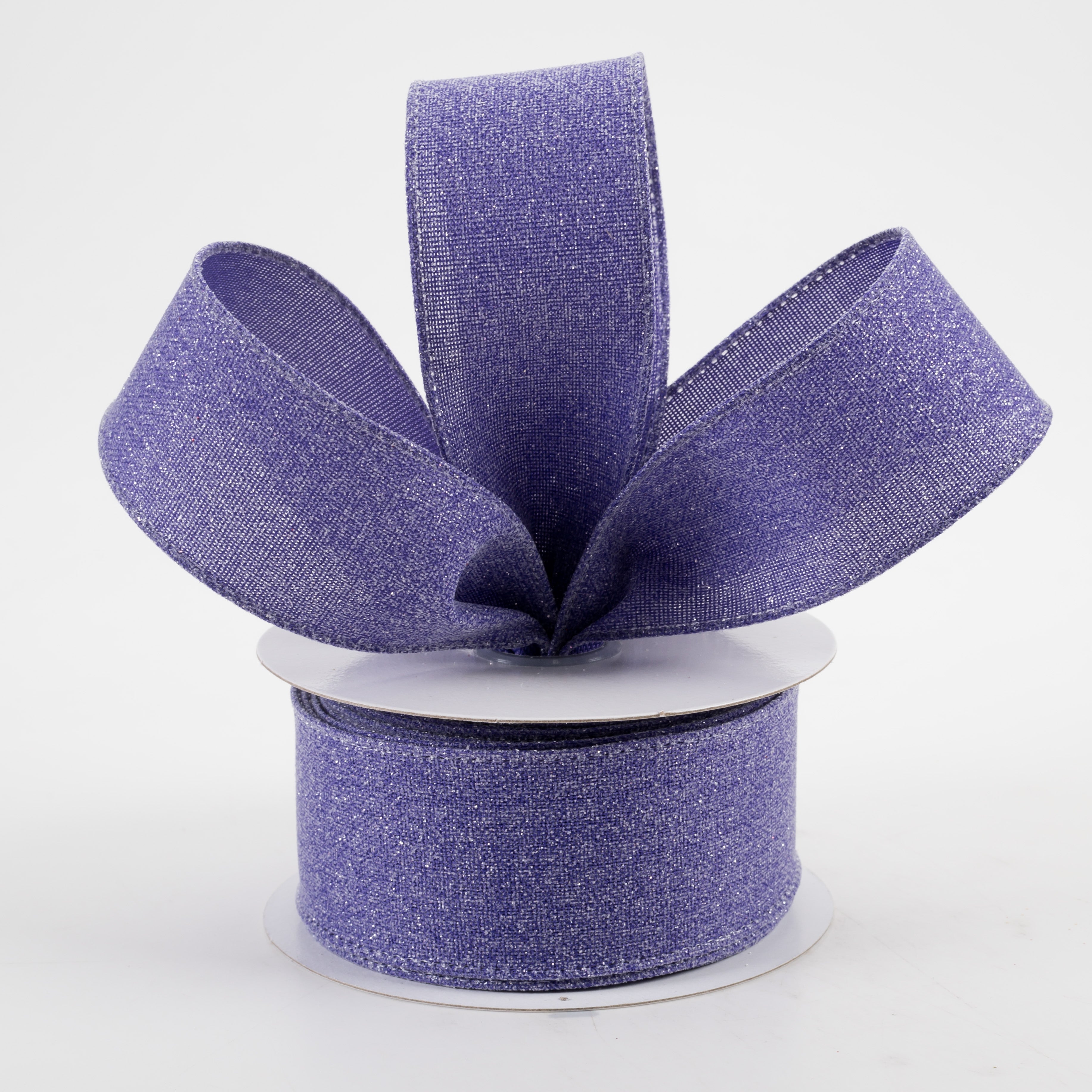 1.5" Crystal Shine Ribbon: Purple (10 Yards) Lifestyle Photo