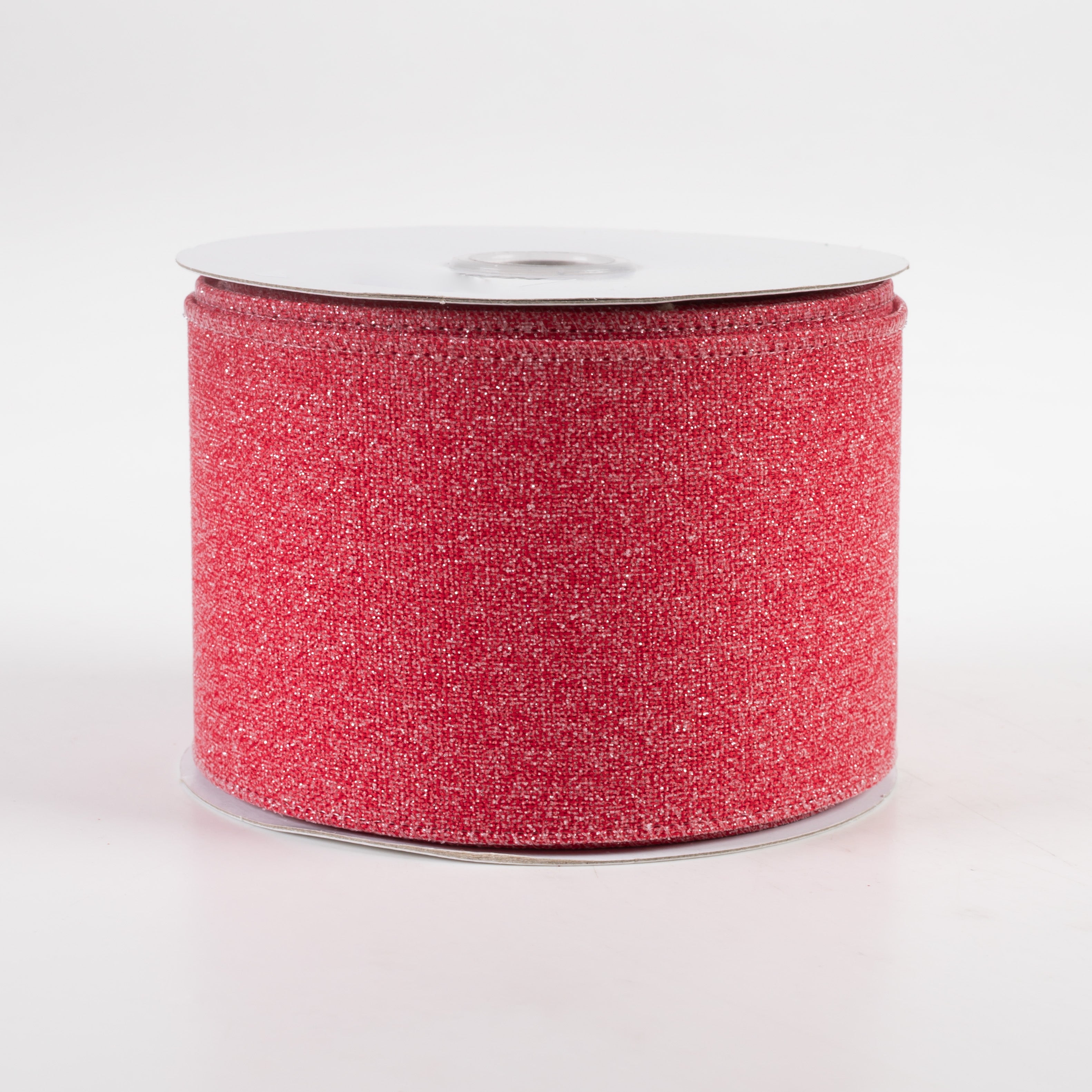 2.5" Crystal Shine Ribbon: Red (10 Yards)