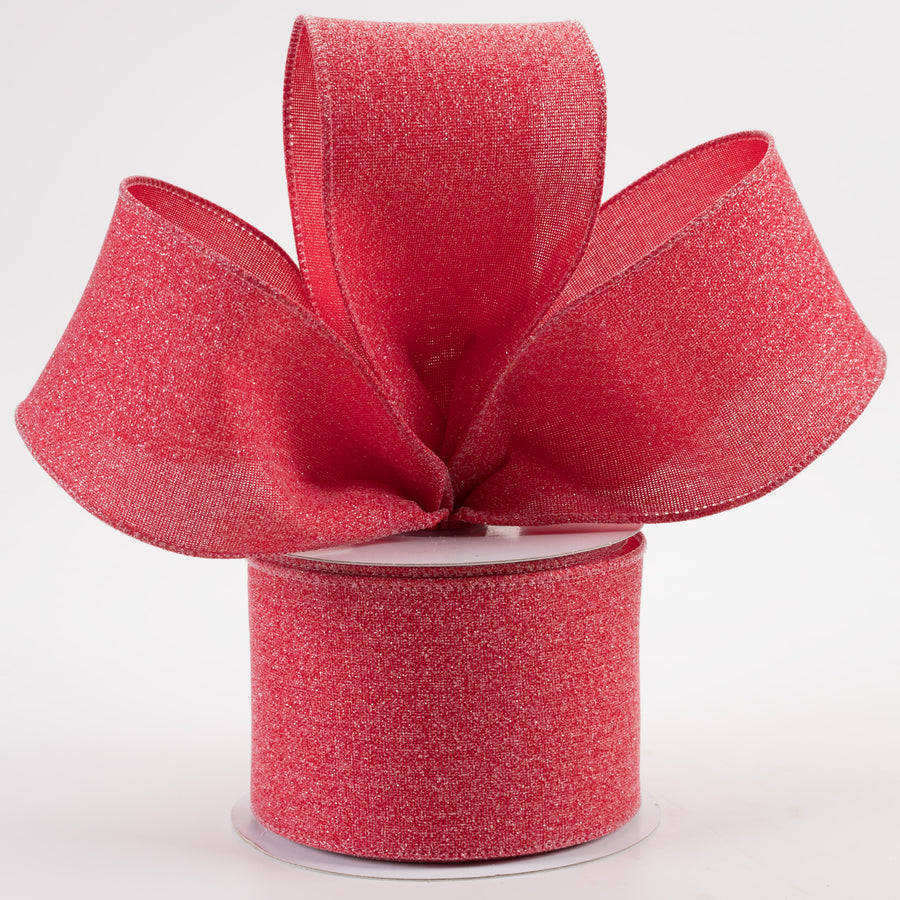 2.5" Crystal Shine Ribbon: Red (10 Yards) Lifestyle Photo