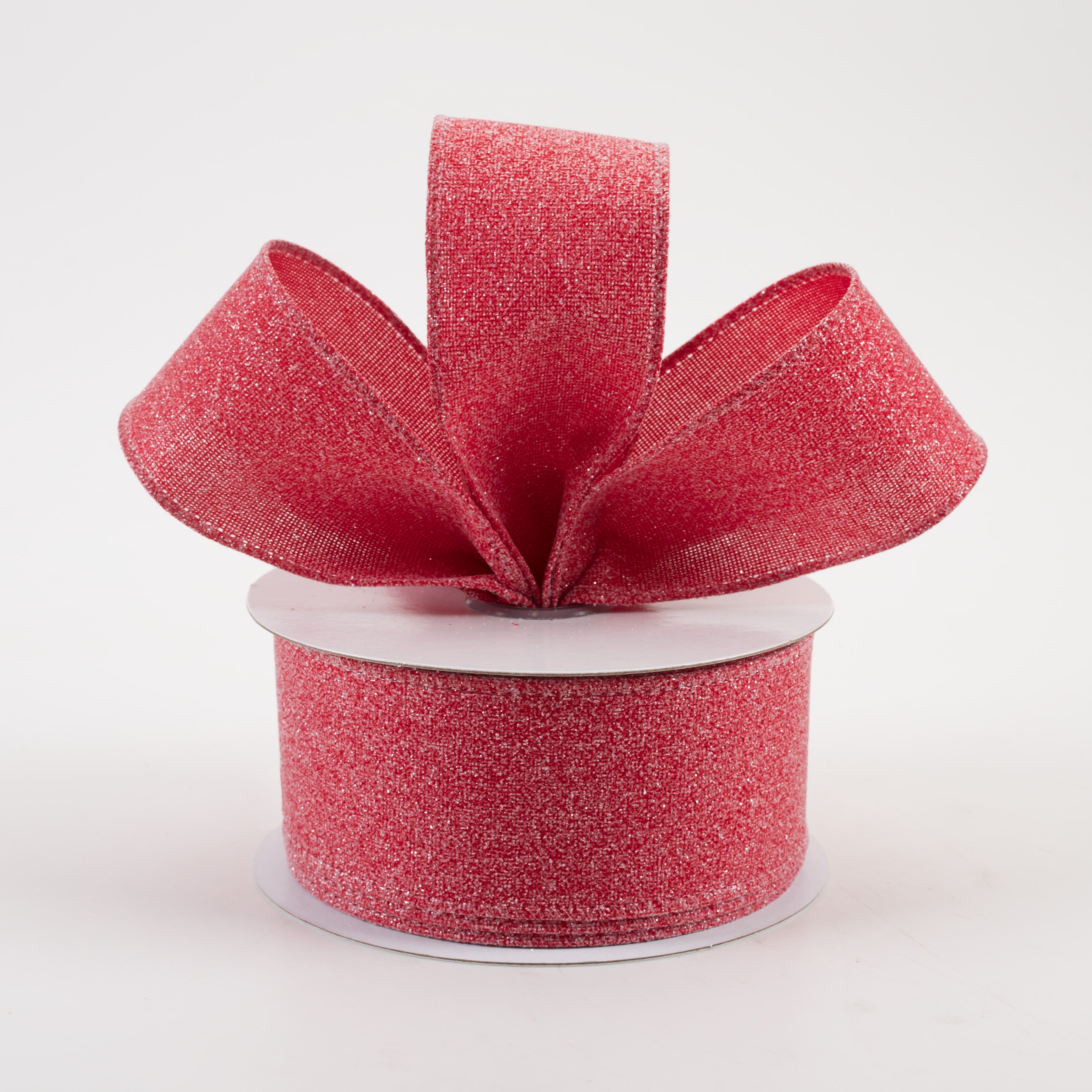 1.5" Crystal Shine Ribbon: Red (10 Yards) Lifestyle Photo