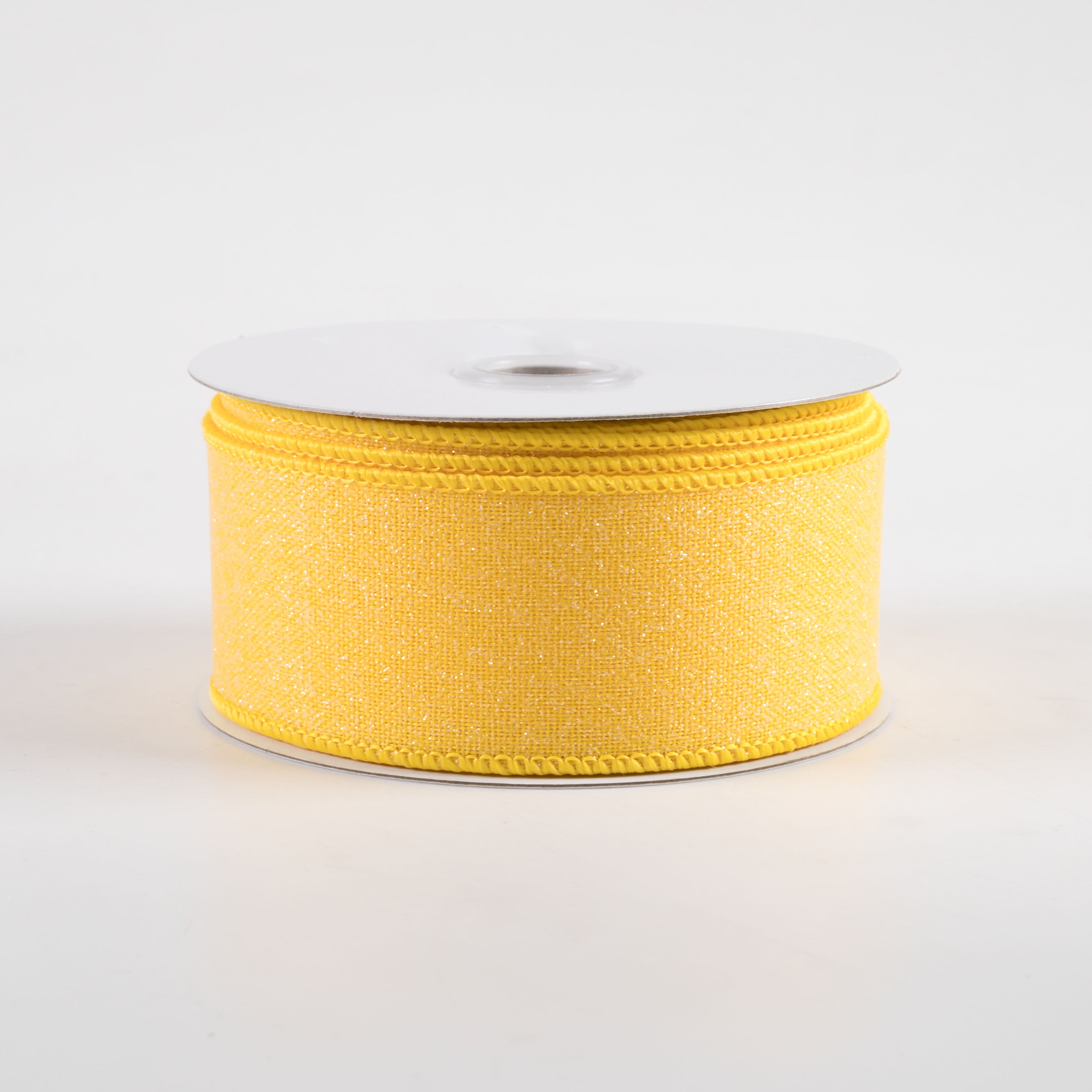 1.5" Crystal Shine Ribbon: Yellow (10 Yards)