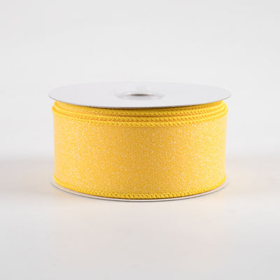 1.5" Crystal Shine Ribbon: Yellow (10 Yards)