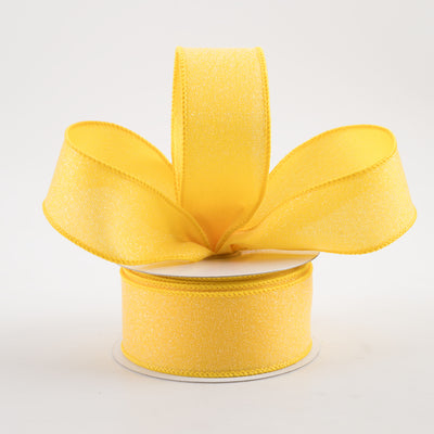 1.5" Crystal Shine Ribbon: Yellow (10 Yards) Lifestyle Photo