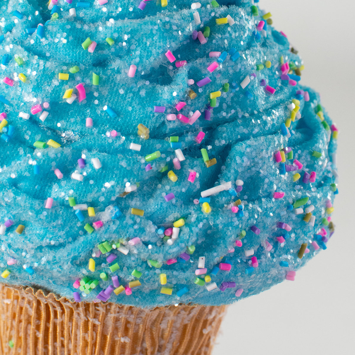 7" Cupcake Ornament: Blue detail photo 3