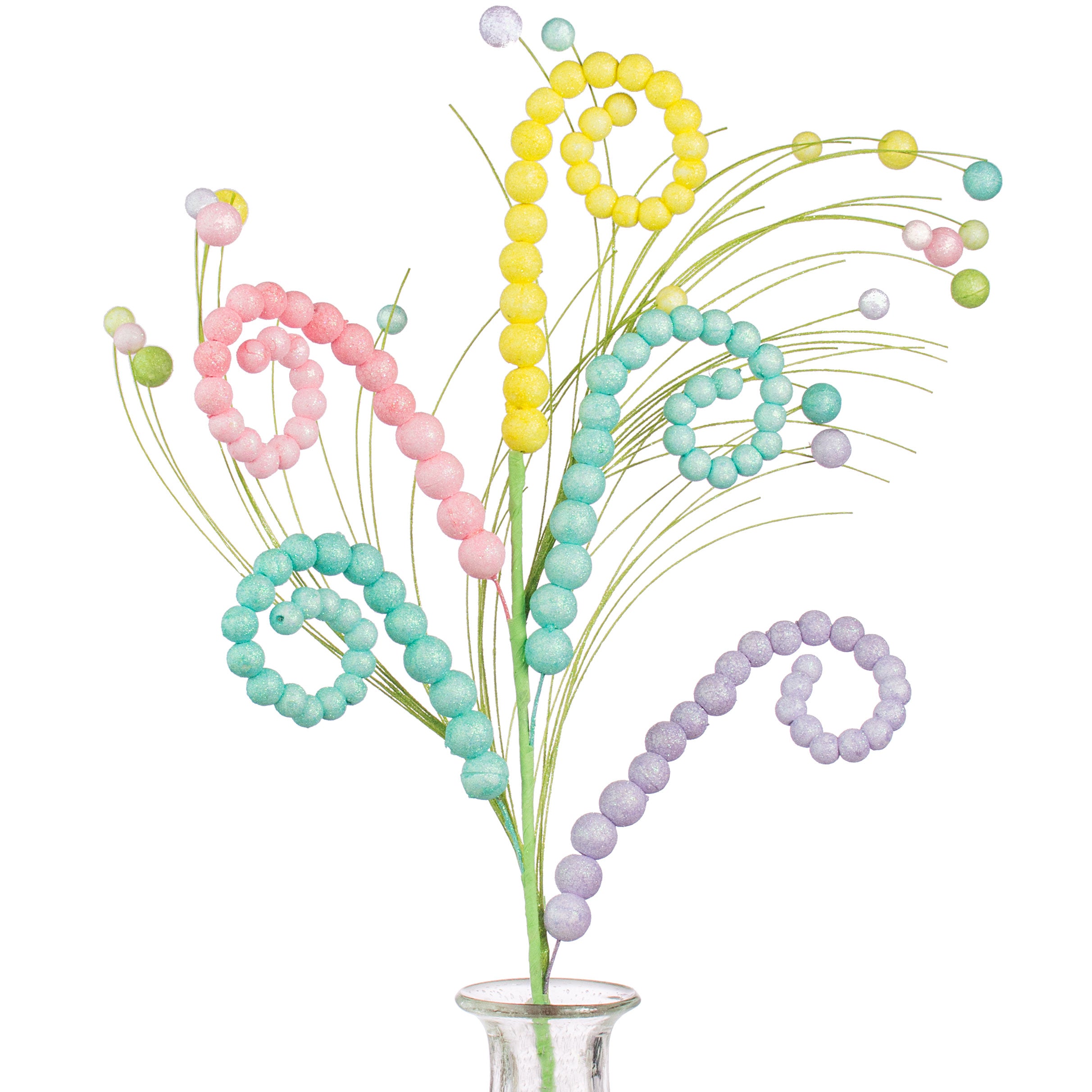 34" Curly Ball Spray: Pastel Item Number: 61963EAS