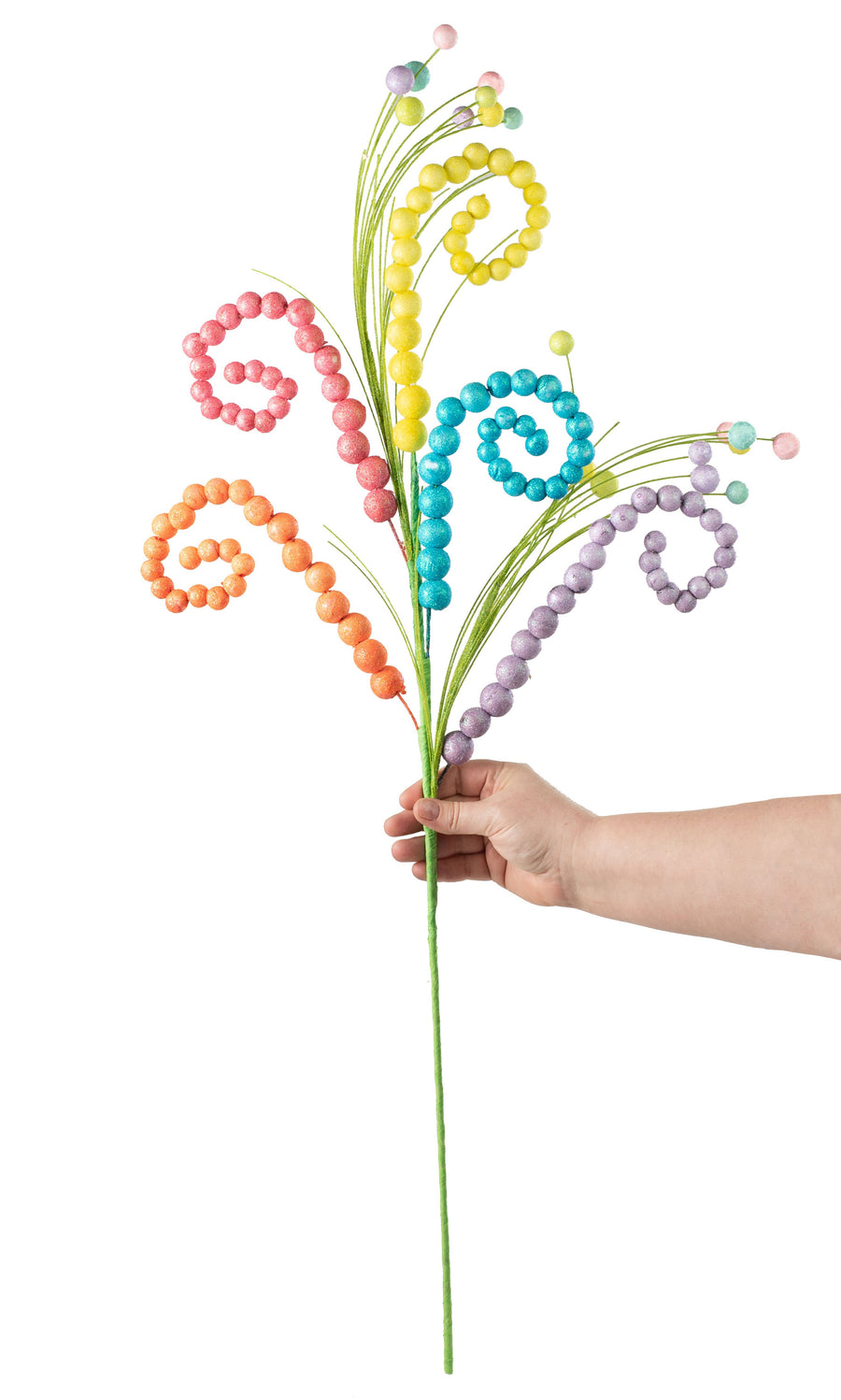 34" Curly Ball Spray: Summer detail photo 3