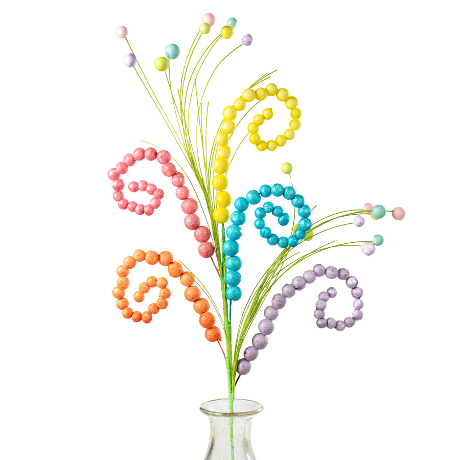 34" Curly Ball Spray: Summer Item Number: 61963SUM