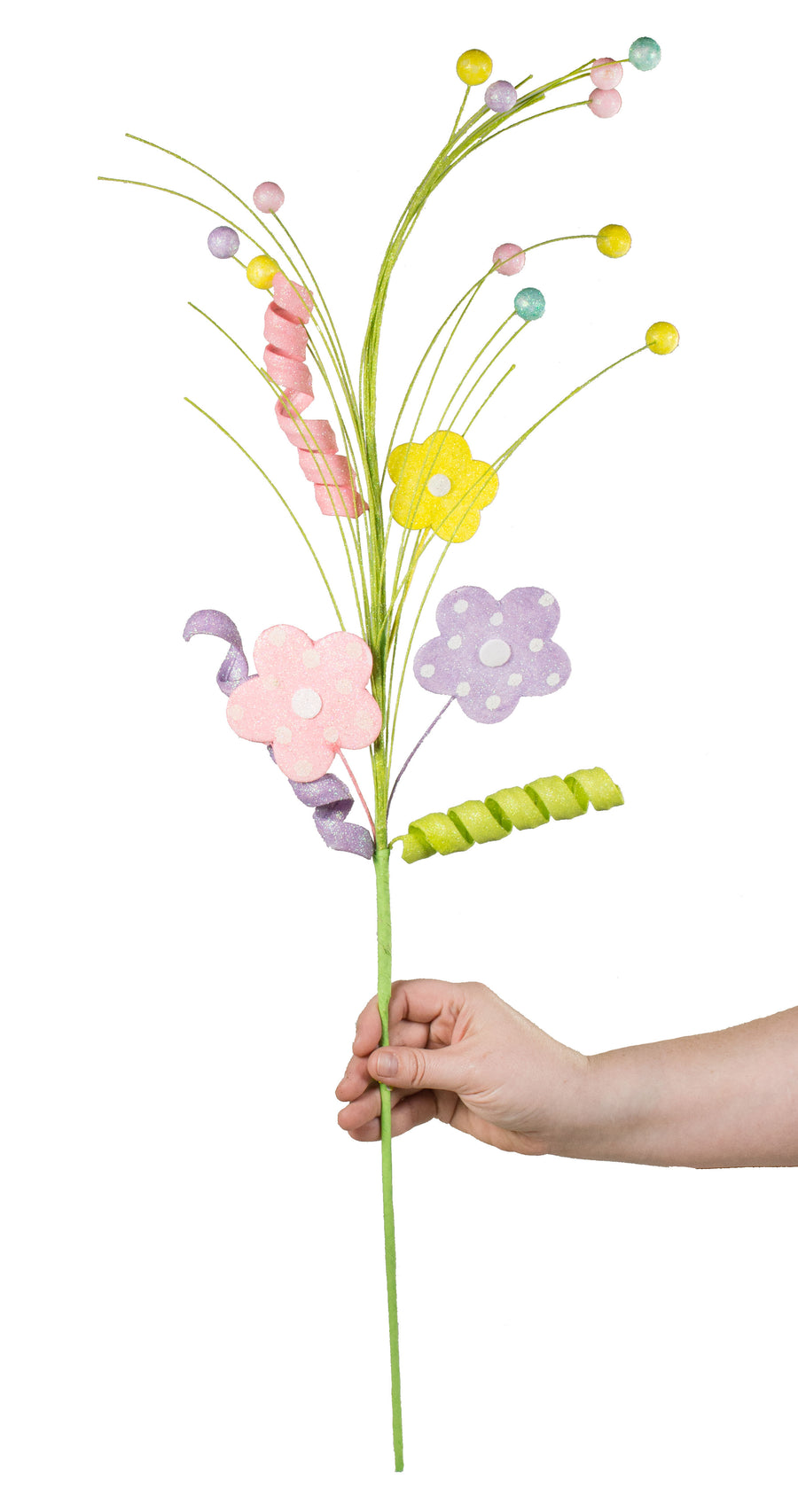 30" Curly Daisy Spray: Pastels Lifestyle Photo