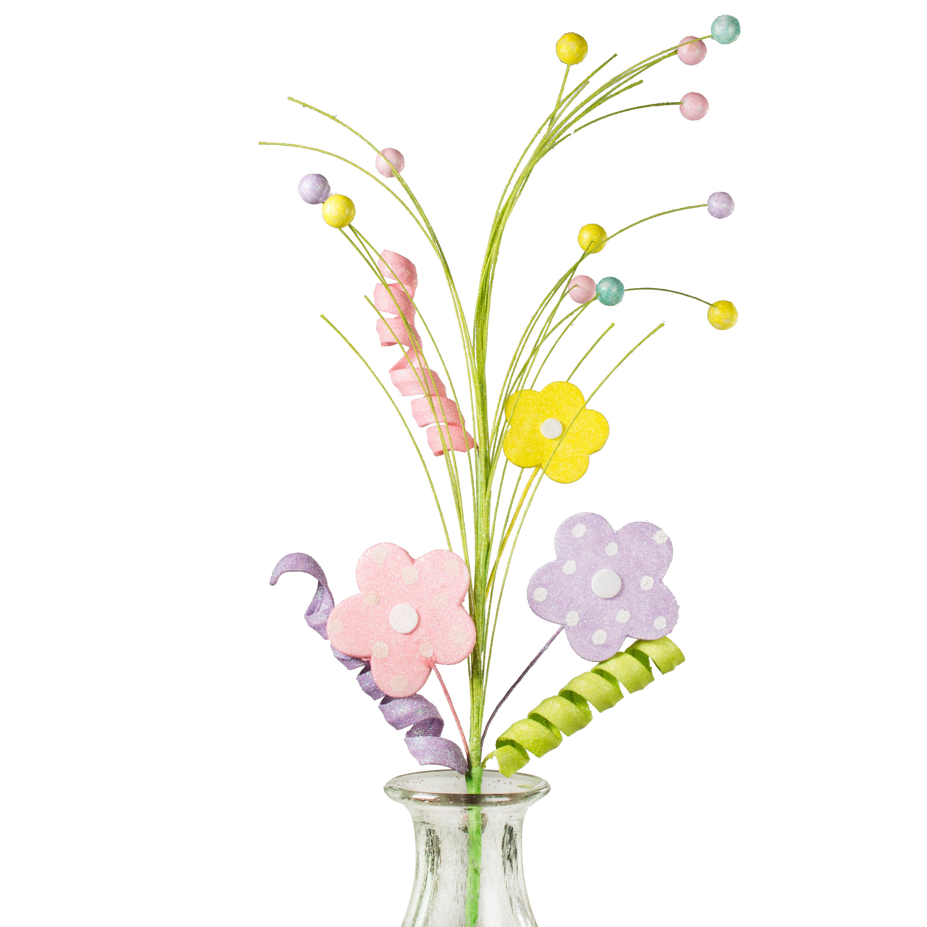30" Curly Daisy Spray: Pastels Item Number: 62103EAS