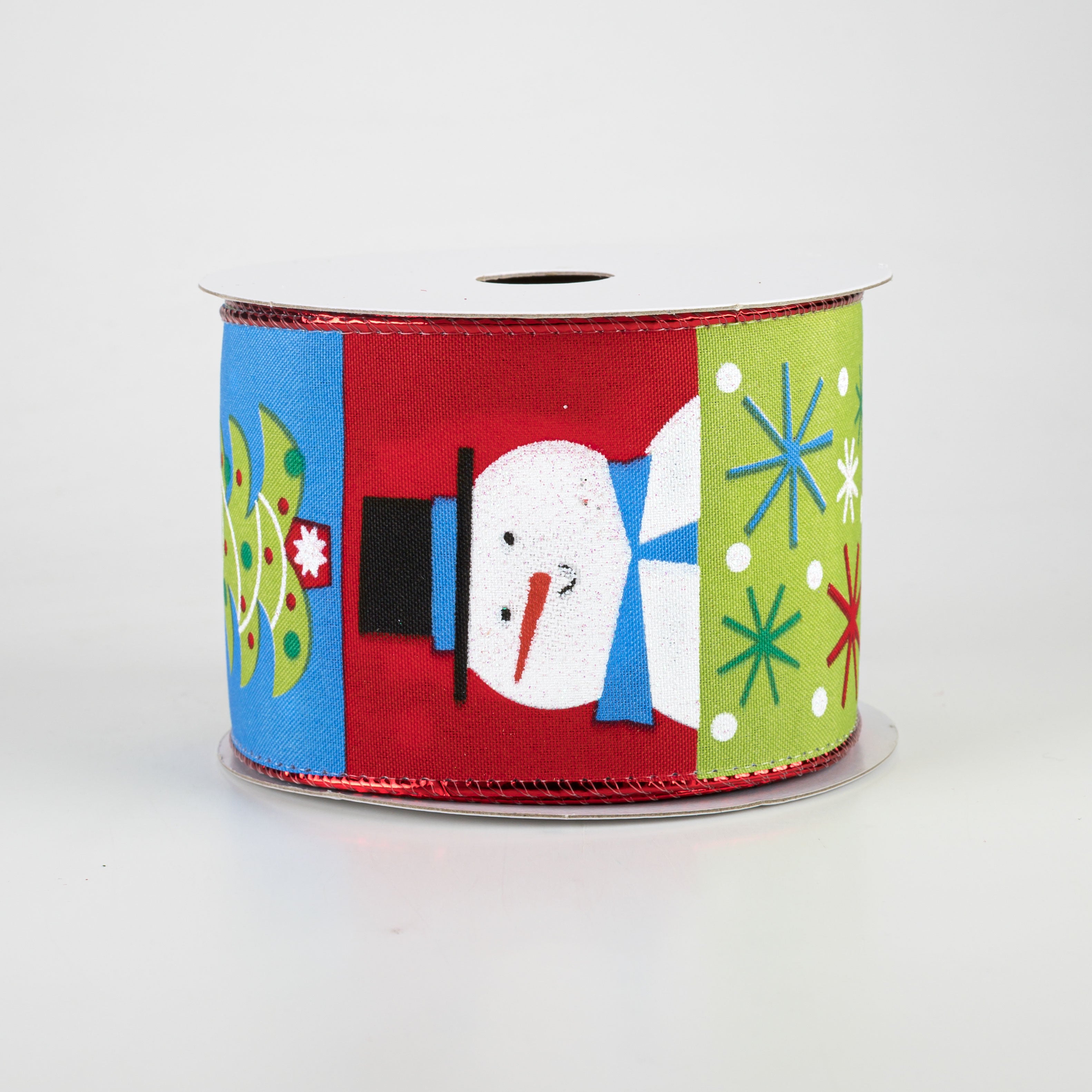2.5" Cutesy Christmas Squares Ribbon (10 Yards) Item Number: 71017-40-12