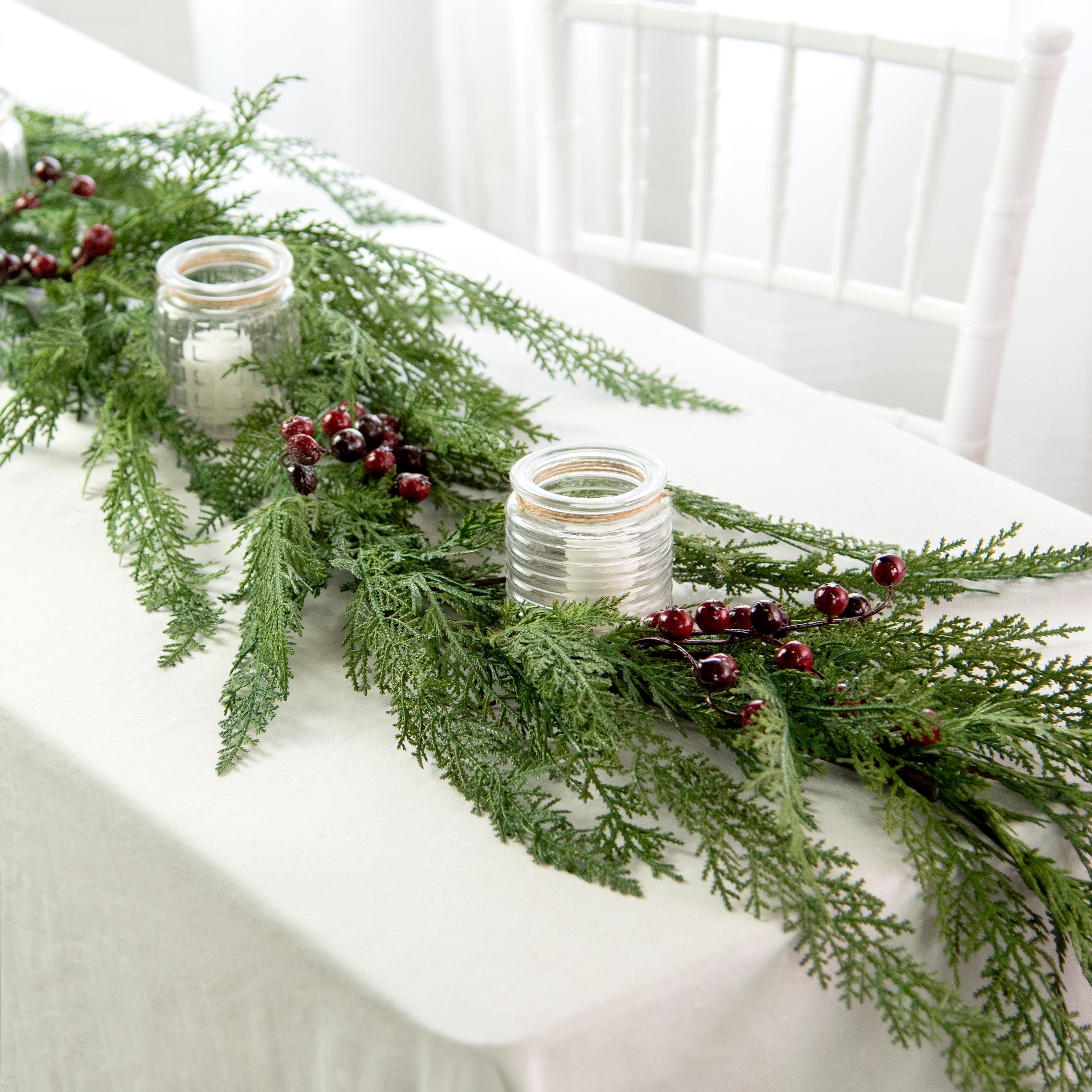 6' Cypress Pine Garland Lifestyle Photo