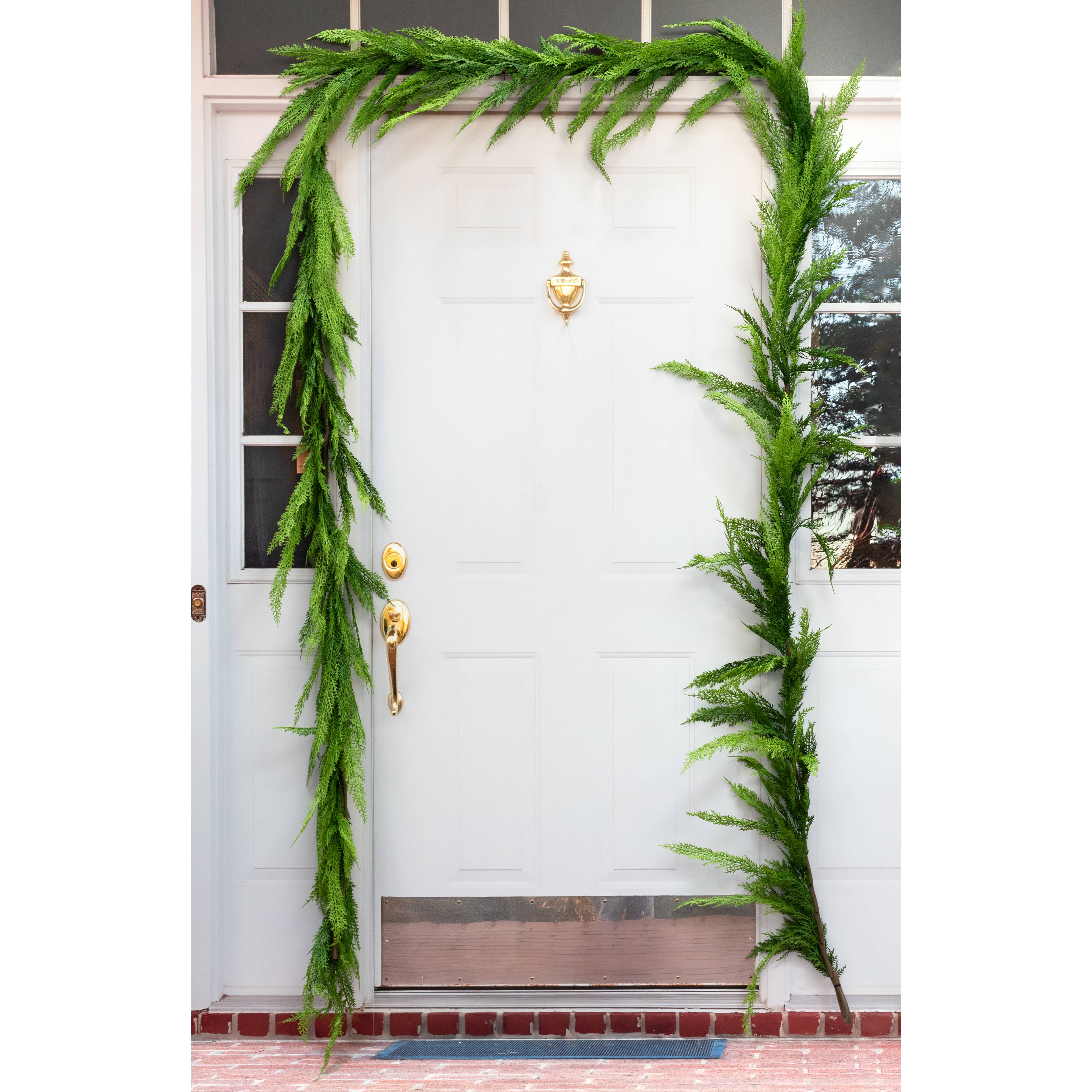 18' Cypress Pine Garland Lifestyle Photo