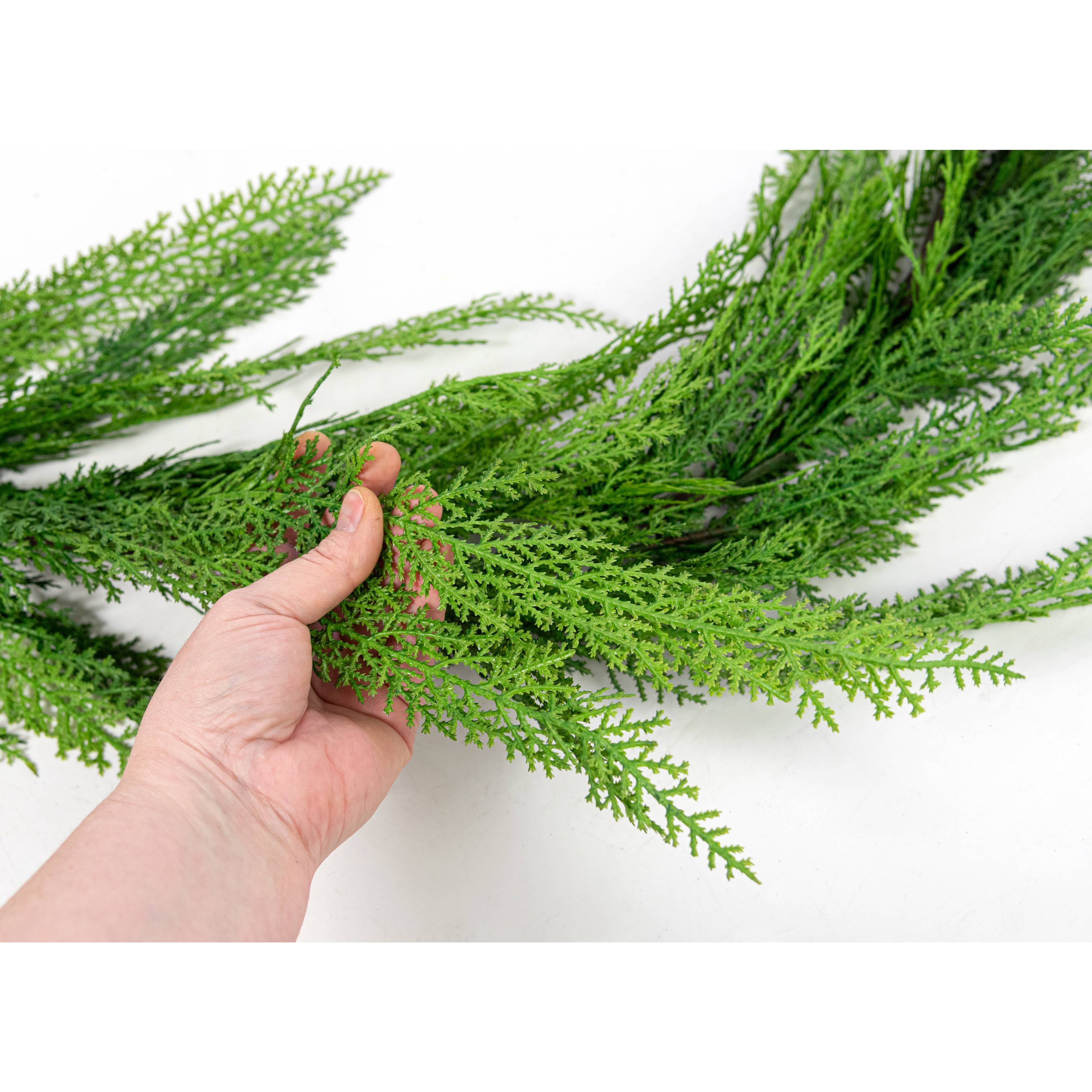 18' Cypress Pine Garland detail photo 3