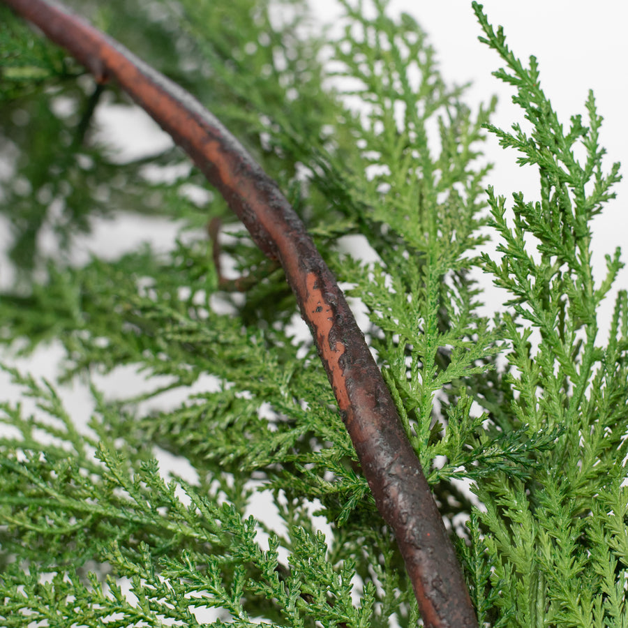 6' Cypress Pine Garland detail photo 4