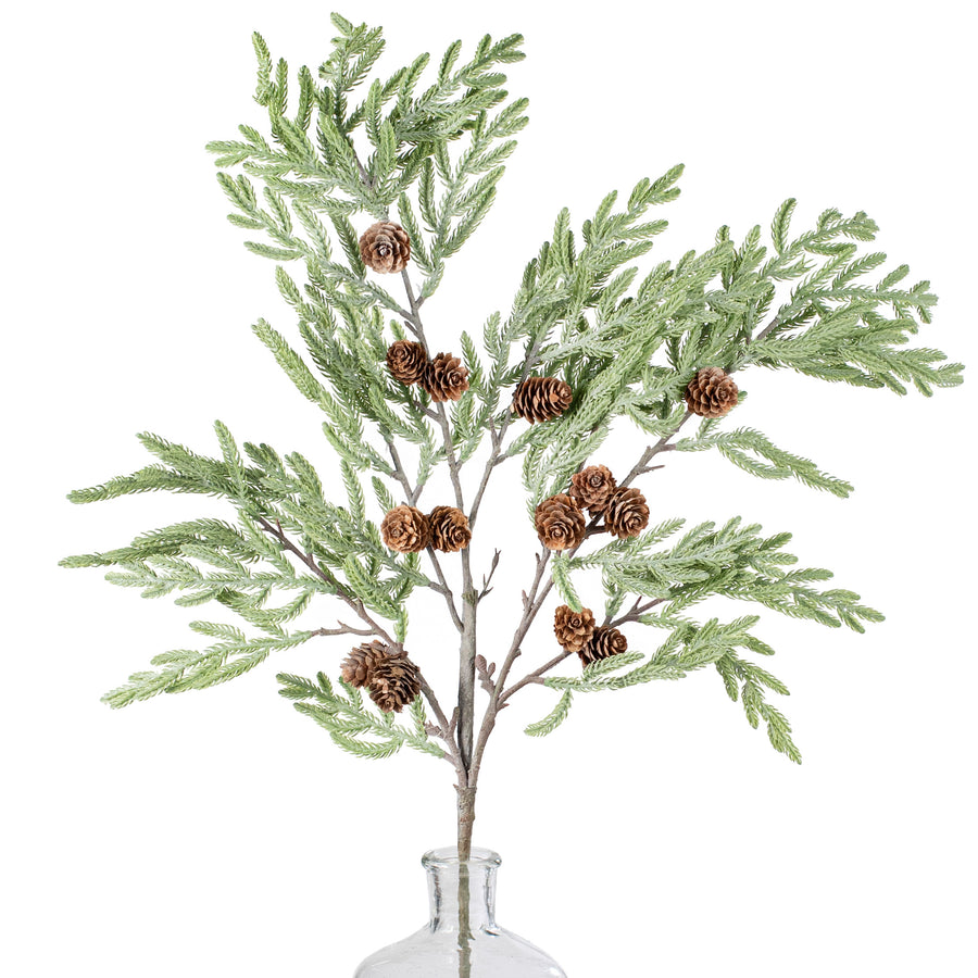36" Cypress Pinecone Branch: Light Green Item Number: 133846