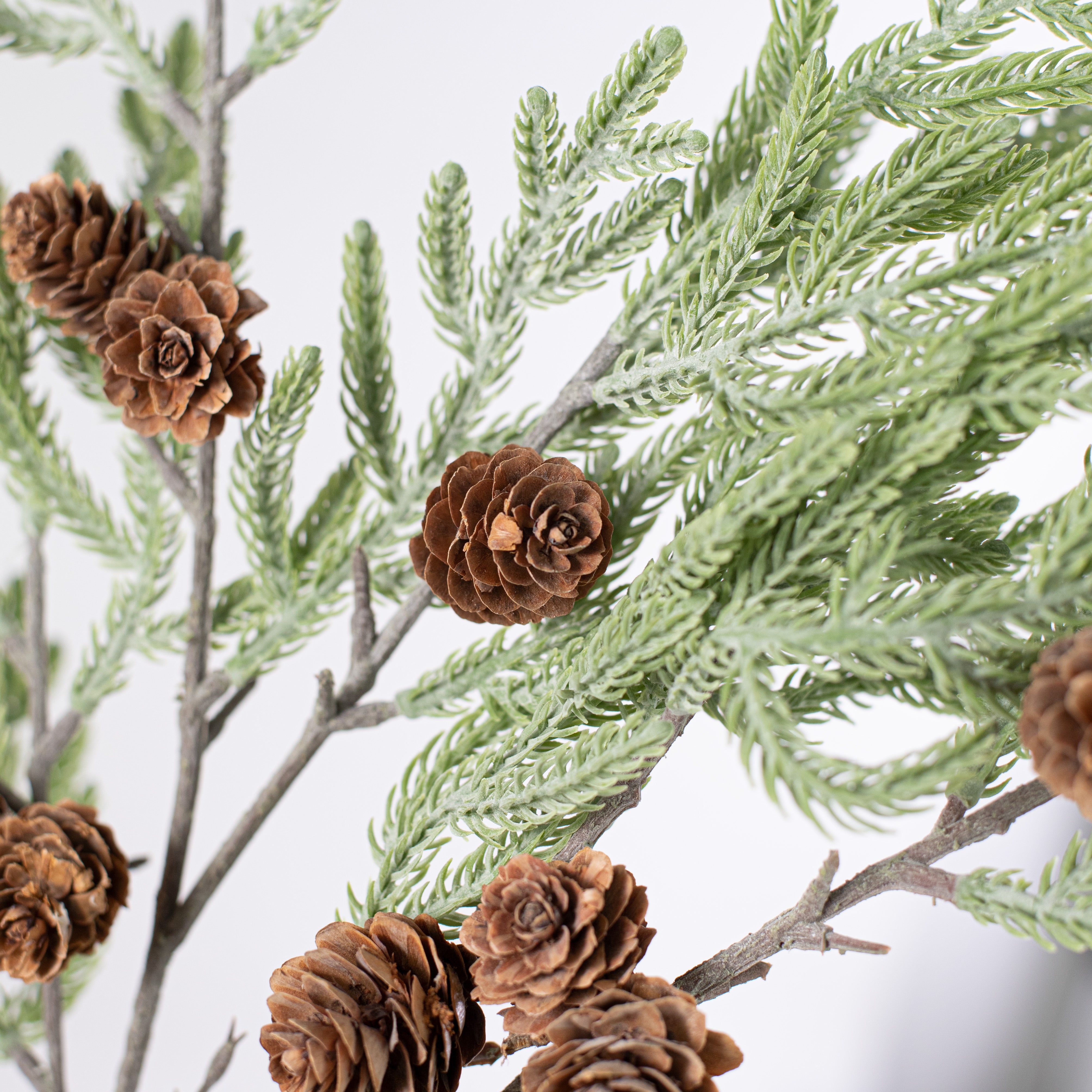 36" Cypress Pinecone Branch: Light Green detail photo 4