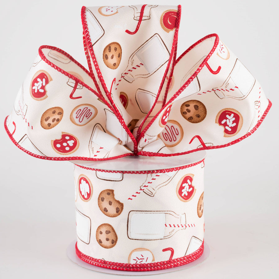 2.5" Milk & Cookies Ribbon: Ivory (10 Yards)