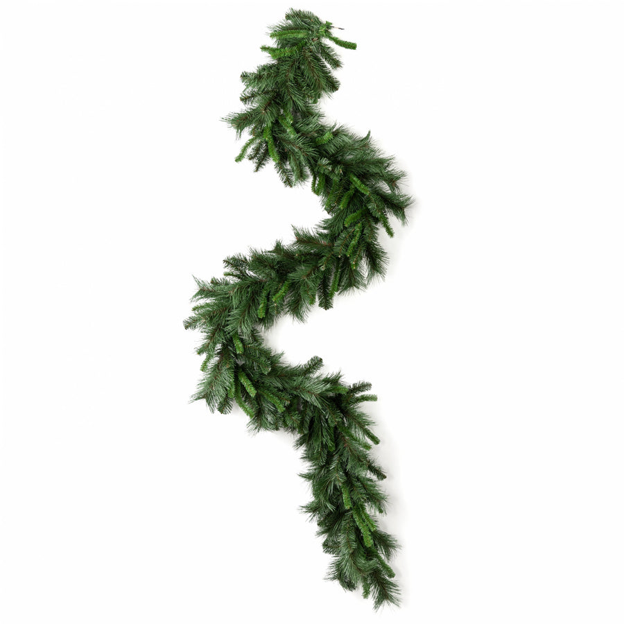 9' X 14" Mixed Pine Garland: Mixed Green