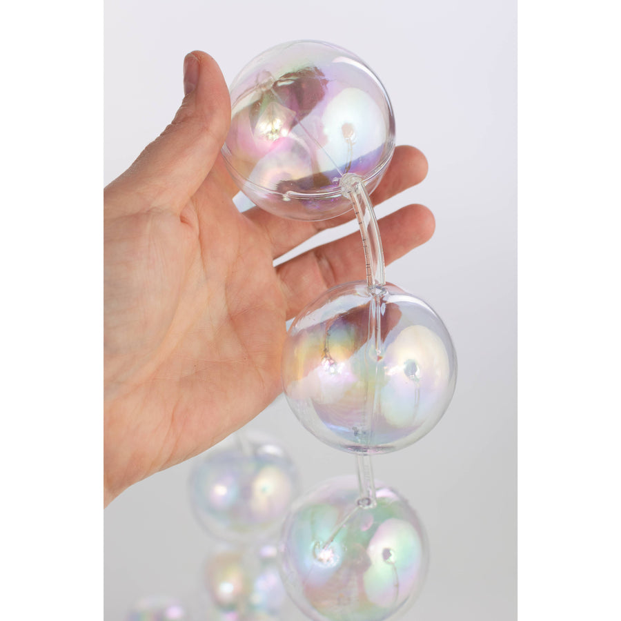 6' Ornament Strand Garland: Iridescent Clear Bubbles
