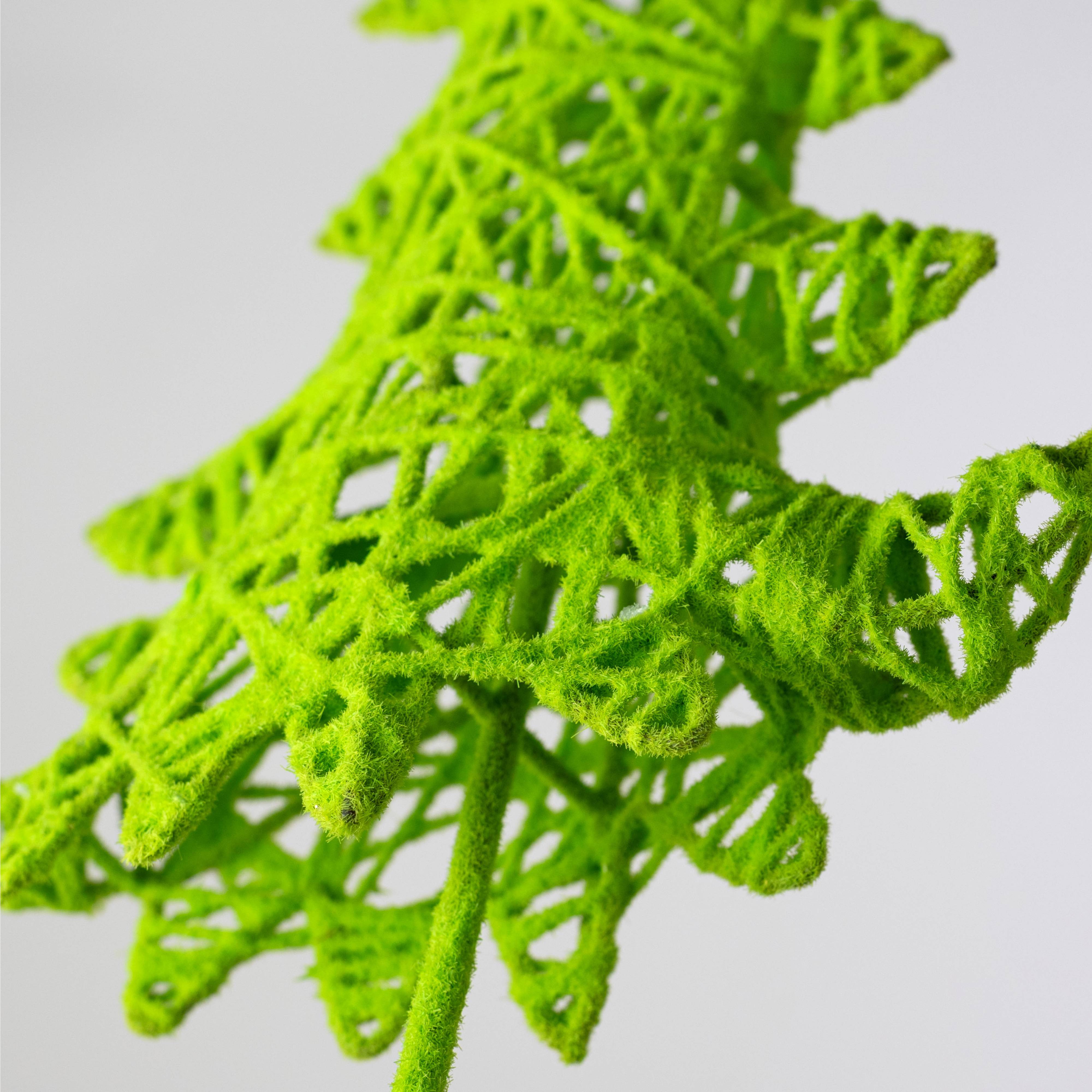 13" Flocked Green Monster Fairy Tree