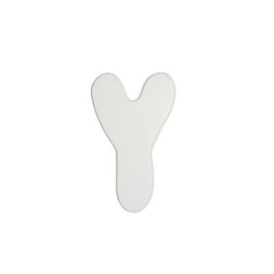 5" White Wood Letter- Baby Font: Y