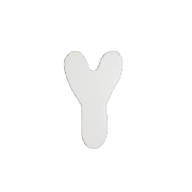 5" White Wood Letter- Baby Font: Y