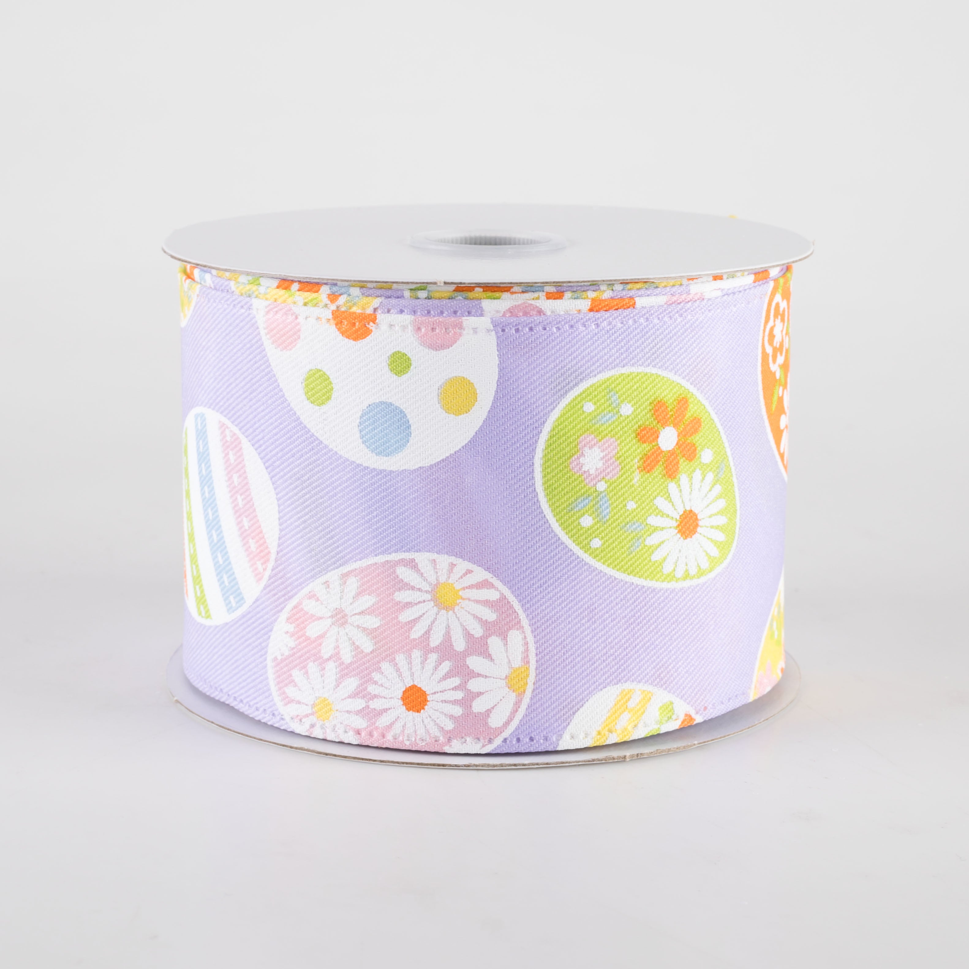 2.5" Daisy Eggs Ribbon: Lavender (10 Yards) Item Number: 35401-40-37