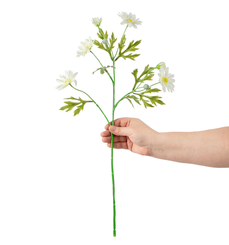 21" Daisy Spray: Cream detail photo 3
