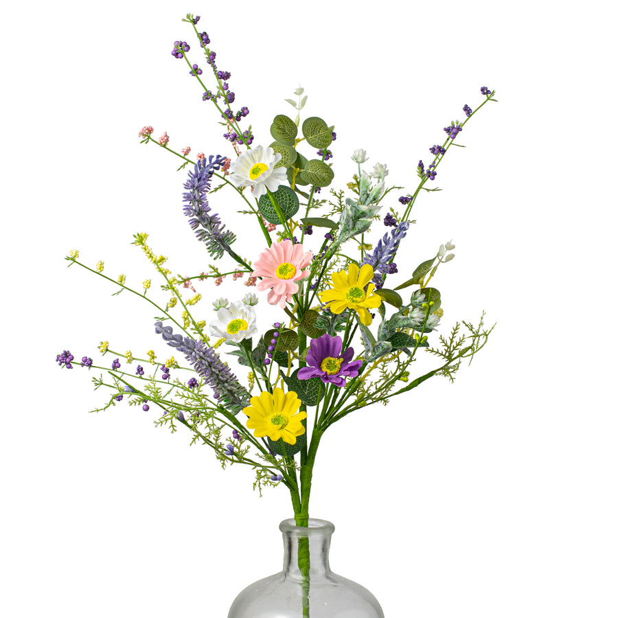 25" Daisy Spray: Purple, Pink, Yellow Item Number: 63504SP