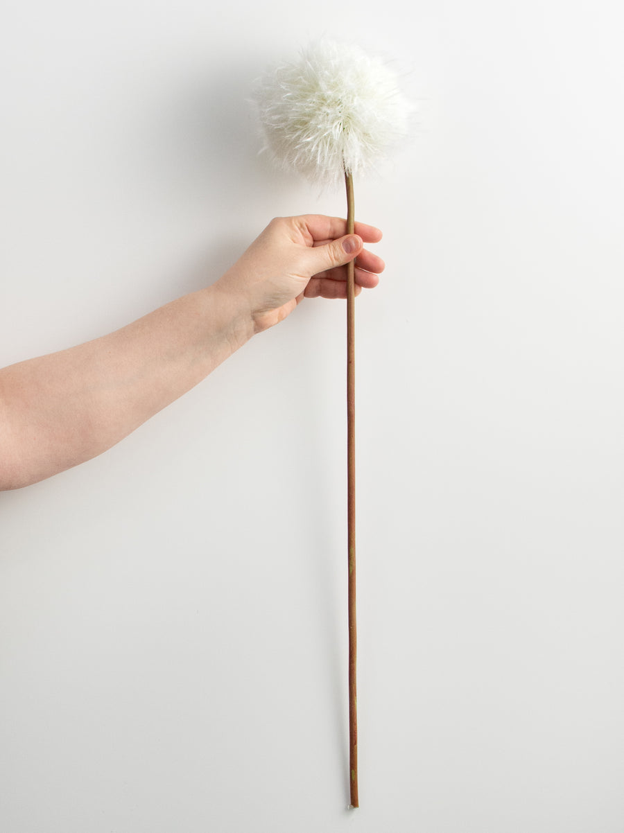 25'' Dandelion Seed Head Stem: White detail photo 3