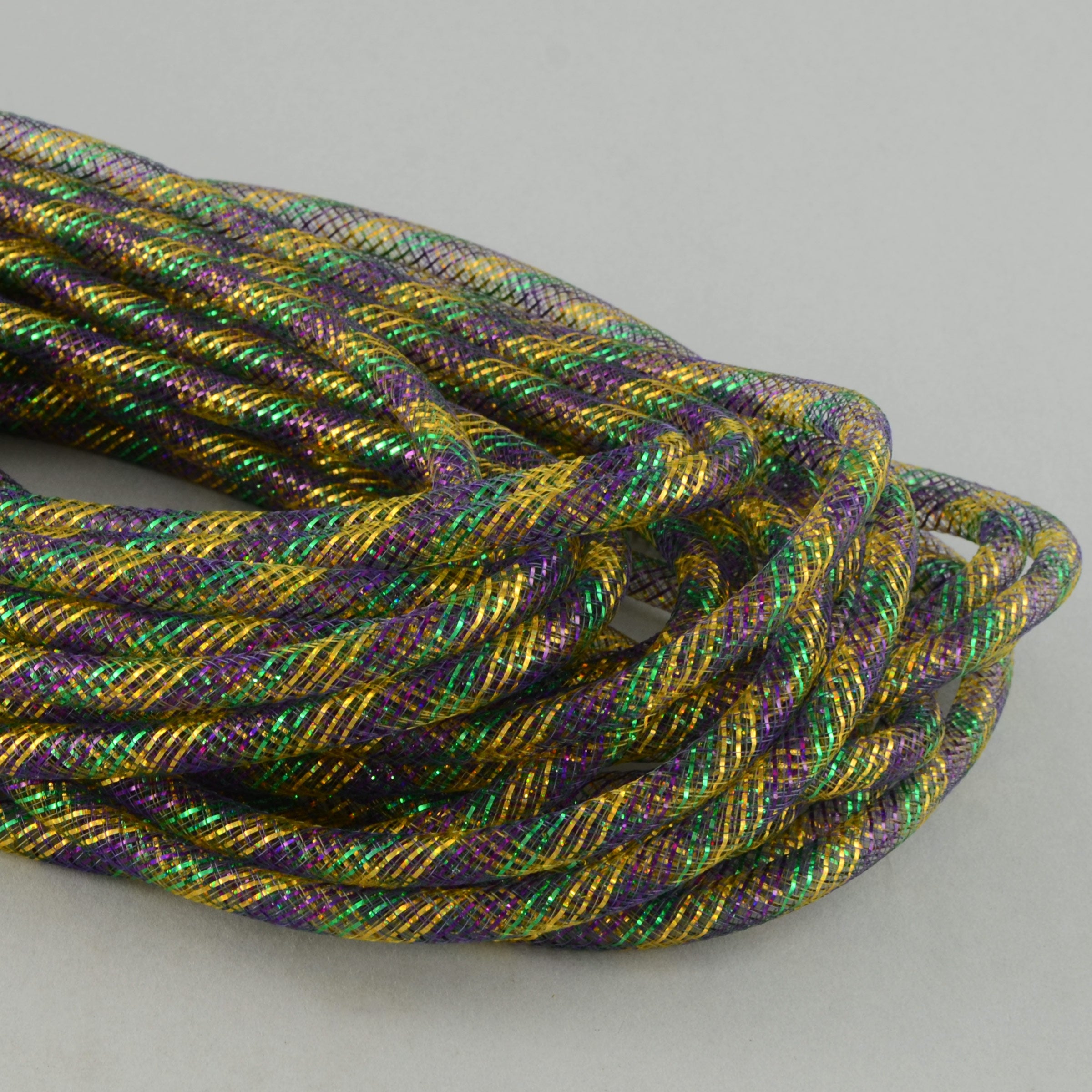 Deco Flex Tubing Ribbon: Mardi Gras (30 Yards) Item Number: RE3013G9