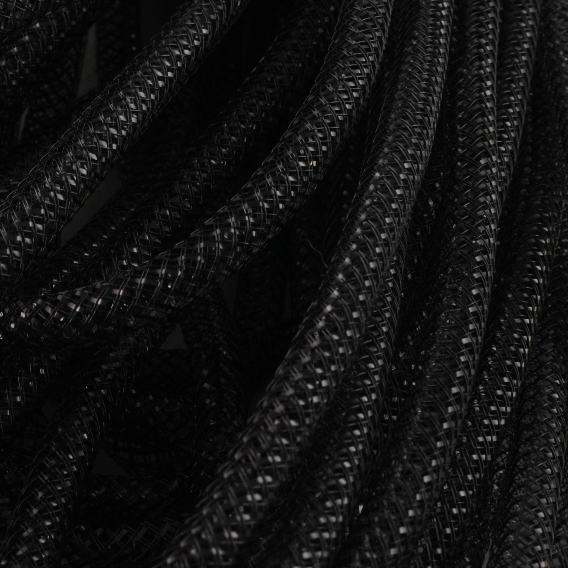 Deco Flex Tubing Ribbon: Metallic Black (30 Yards) Lifestyle Photo
