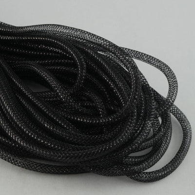 Deco Flex Tubing Ribbon: Metallic Black (30 Yards) Item Number: RE3004E5