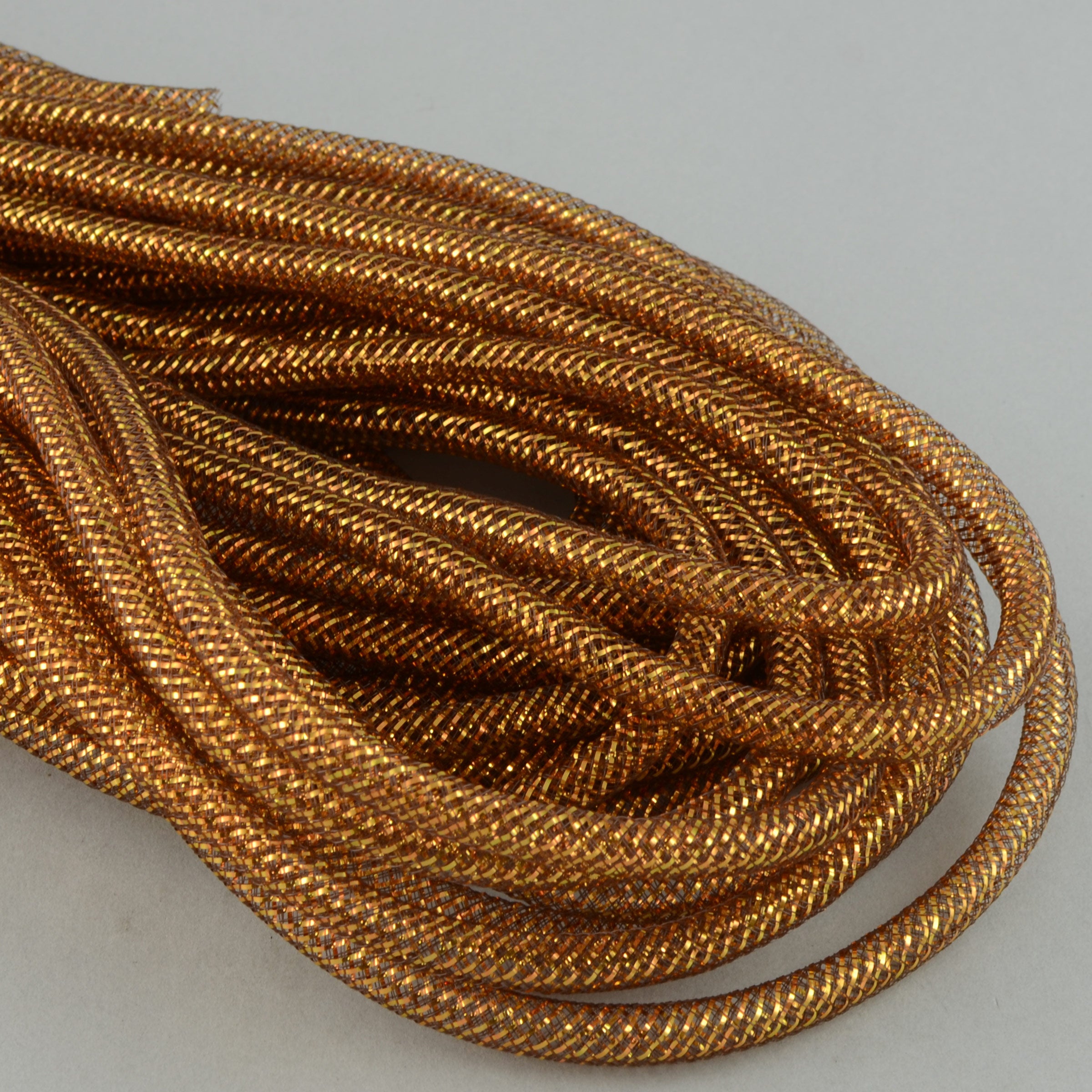 Deco Flex Tubing Ribbon: Metallic Copper (30 Yards) Item Number: RE300446