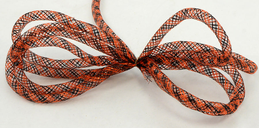 Deco Flex Tubing Ribbon: Striped Orange/Black (30 Yards) detail photo 3