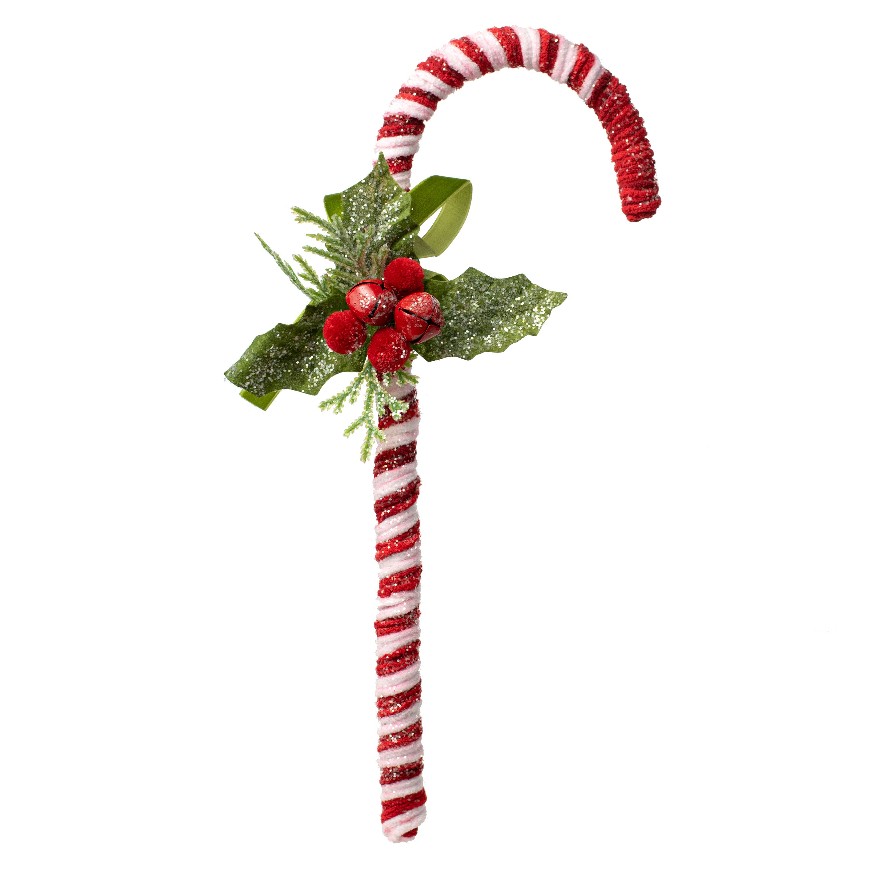 15" Decorated Peppermint Candy Cane Ornament Item Number: ISB75295