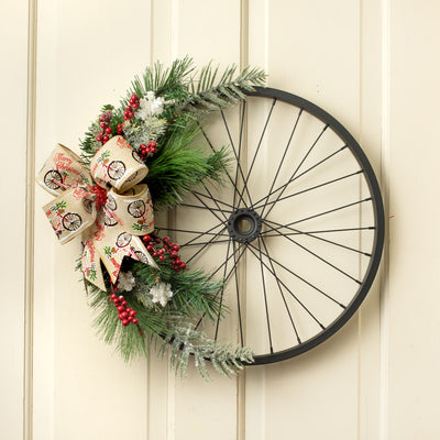 16" Decorative Bicycle Rim: Black Lifestyle Photo