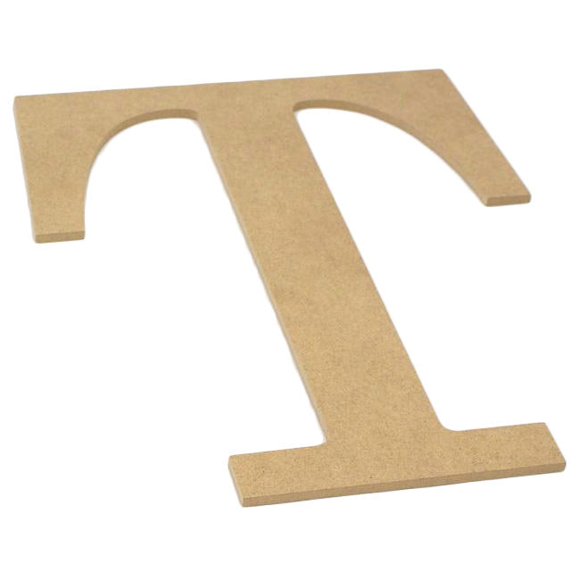 10" Decorative Wood Letter: T Lifestyle Photo