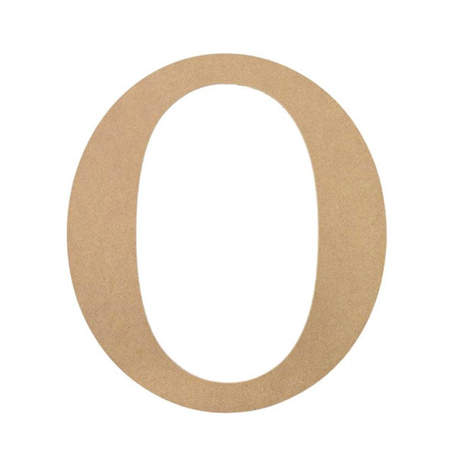 10" Decorative Wood Letter: O Item Number: AB2039